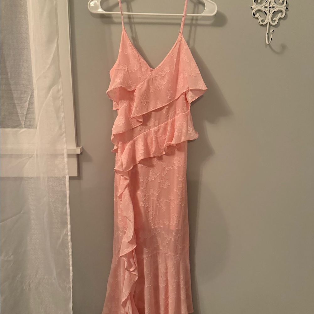 Target Asymmetrical Pink Ruffle Dress